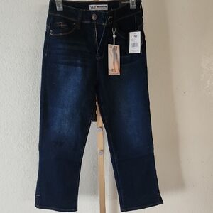 YMI Highrise Crop Womens Deep Indigo WannaBettaButt Jeans